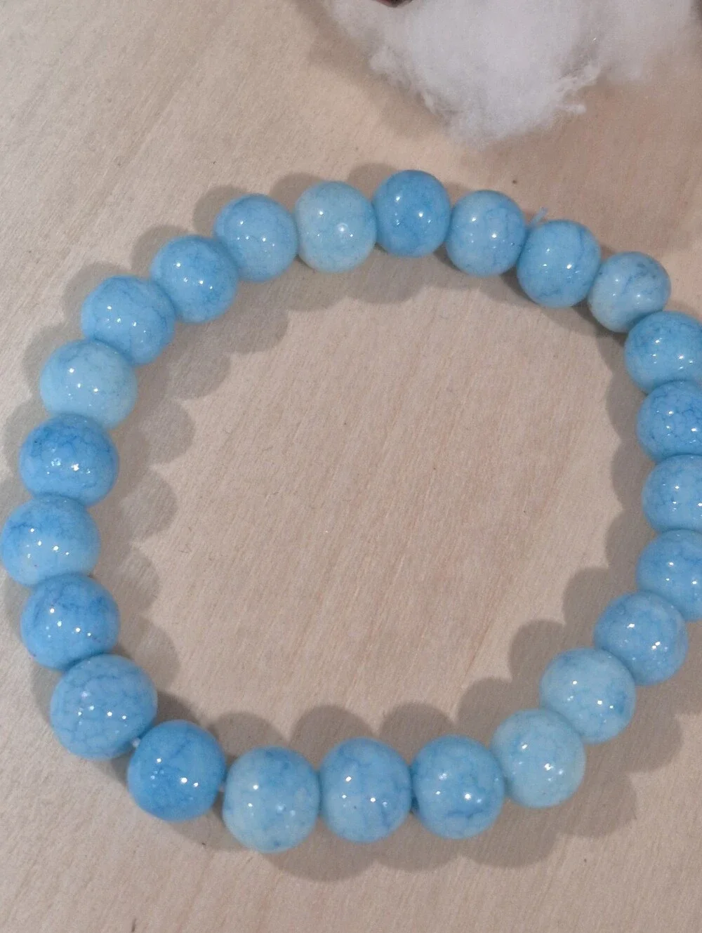 🩵🩵NEW🩵🩵 PRETTY!! 8MM LARIMAR Beaded Stretch Bracelet